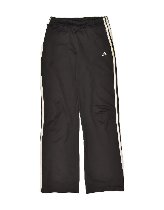 ADIDAS Womens Climalite Tracksuit Trousers UK 10 Small Black Polyester