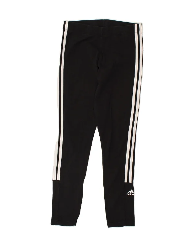 ADIDAS Womens Leggings UK 8 Small Black