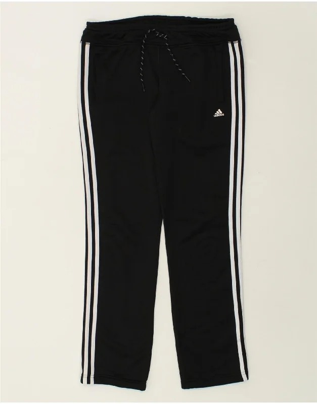 ADIDAS Womens Tracksuit Trousers UK 8/10 Small Black Polyester