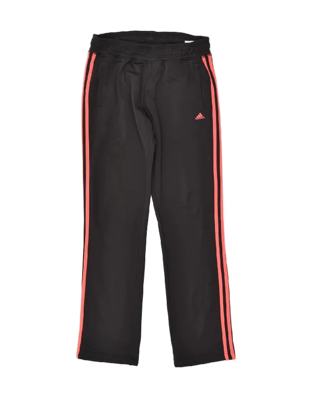 ADIDAS Womens Tracksuit Trousers UK 8/10 Small Black Polyester