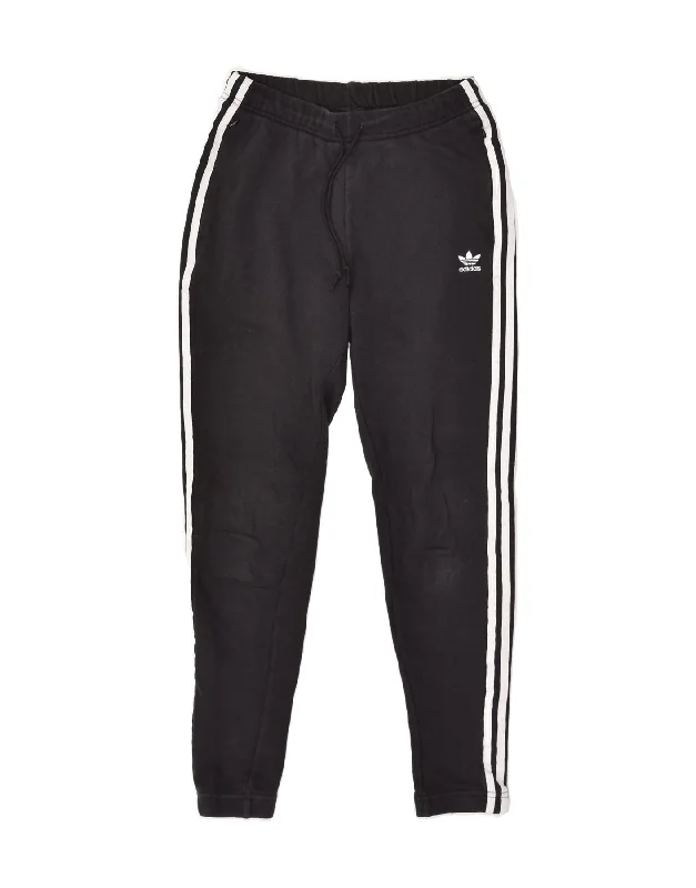 ADIDAS Womens Tracksuit Trousers UK 8 Small  Black