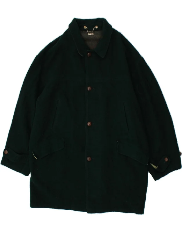 C.P. COMPANY Womens Overcoat EU 50 XL Green Wool