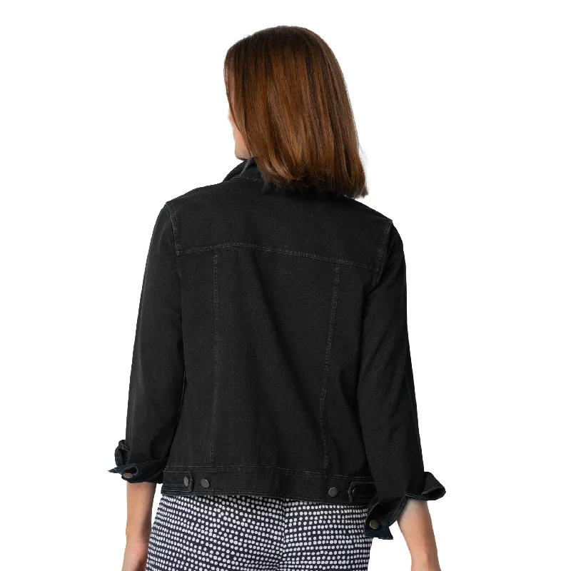 Habitat Stonewash Jean Jacket in Black - 31520-BLK