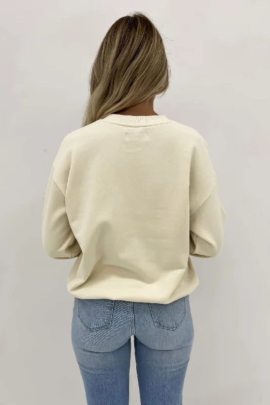 Daze Slouch Sweat Ecru