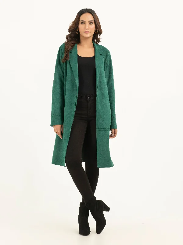 Suede Long Coat