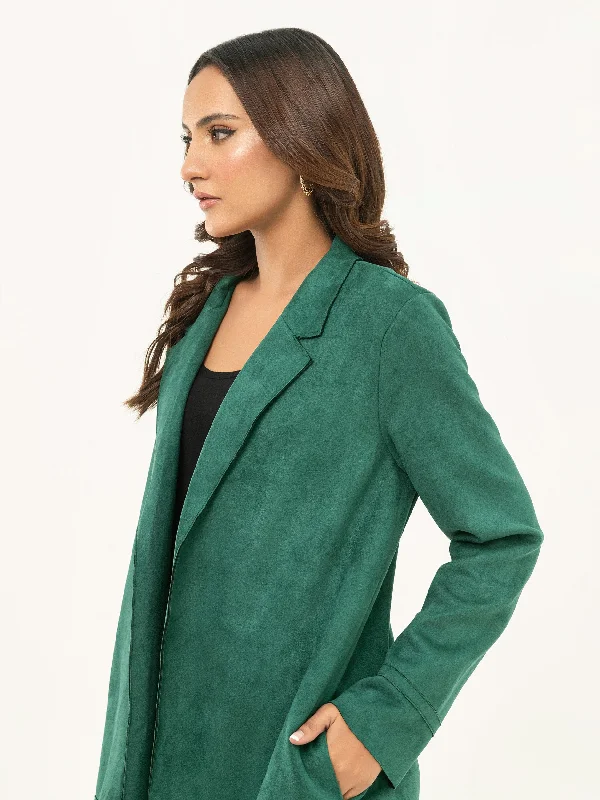 Suede Long Coat