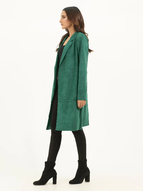 Suede Long Coat