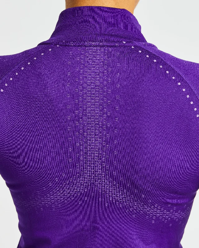 Ignite Seamless Zip Jacket - Electric Purple