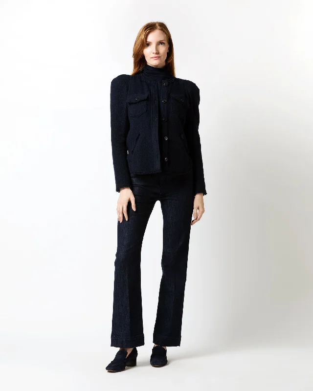 Nelly Wool Overshirt in Midnight