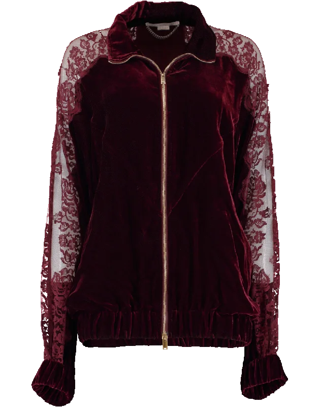 Lily Velvet Track Jacket