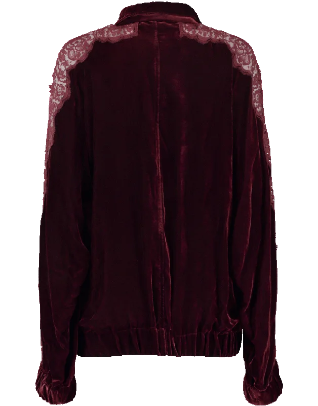 Lily Velvet Track Jacket