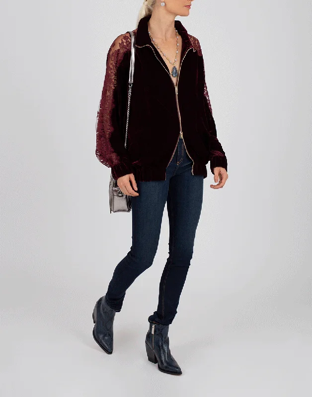 Lily Velvet Track Jacket