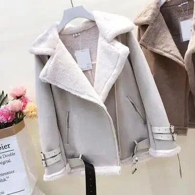 Lamb fur coat female winter short paragraph