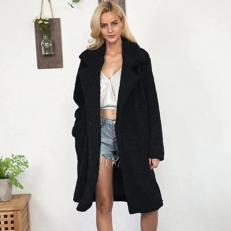 Winter Lambskin Faux Fur European and American Fashion Urban