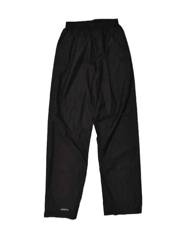 MOUNTAIN WAREHOUSE Womens Waterproof Trousers UK 6 XS Black Polyester