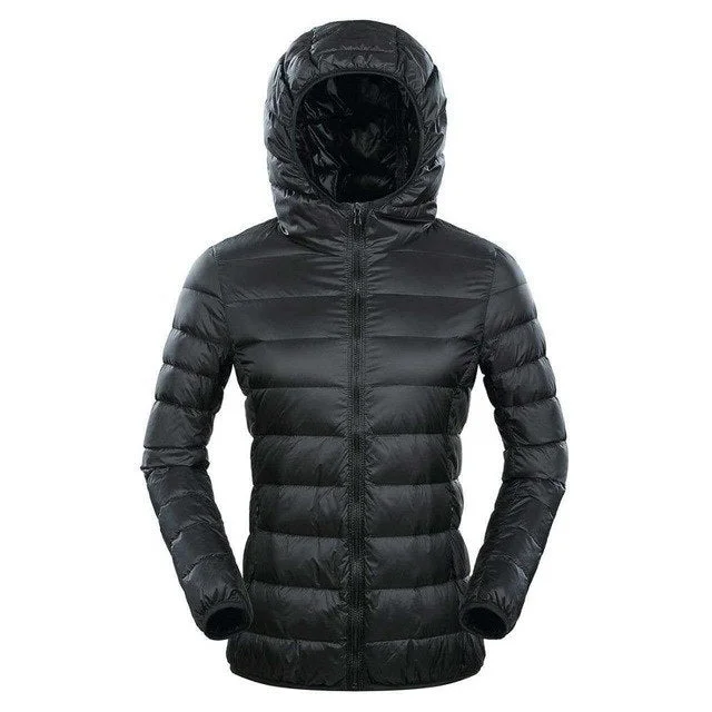 NewBang Brand 7XL 8XL Down Jacket Women Hooded Ultra Light Down Jacket Women Plus Feather Winter Thin Warm Windbreaker Coats