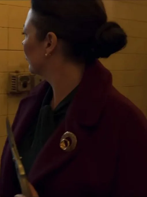 Secret Invasion Olivia Colman Maroon Coat