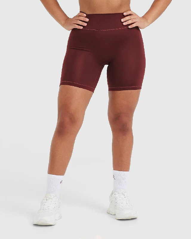 Timeless High Waisted Shorts | Mulled Wine