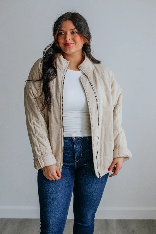 Winslie Quilted Jacket - Bone