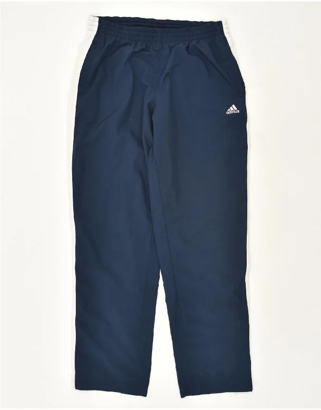 ADIDAS Womens Climacool Tracksuit Trousers UK 14 Large Navy Blue Polyester