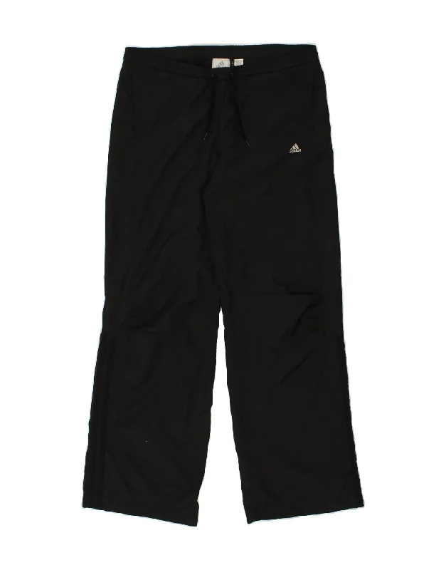 ADIDAS Womens Tracksuit Trousers UK 10 Small Black Polyester