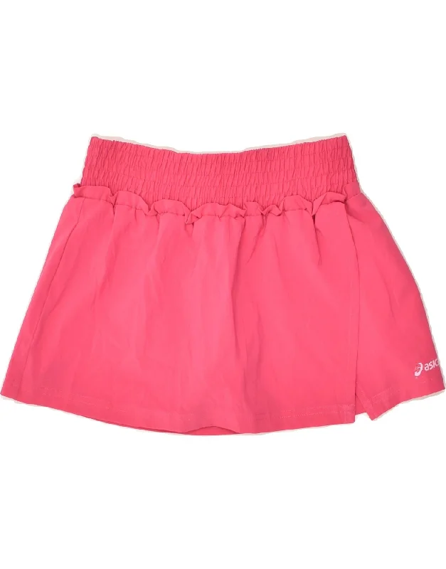 ASICS Womens Tennis Skirt UK 12 Medium  Pink Polyester