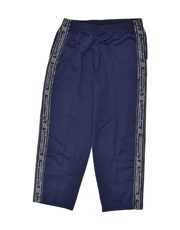 CHAMPION Womens Tracksuit Trousers 2XL Navy Blue Polyester