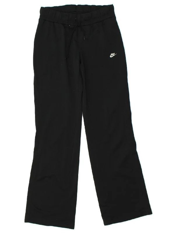 NIKE Womens Tracksuit Trousers UK 4/6 XS Black Polyester