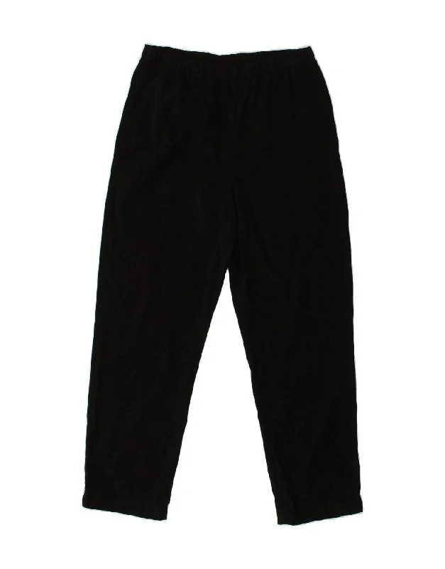 ORVIS Womens Tracksuit Trousers UK 10 Small Black Polyester