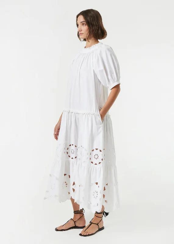 Aderyn Dress | White Eyelet