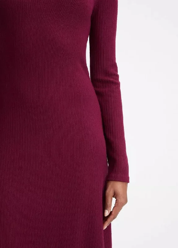 Long Sleeve Mock Neck Dress