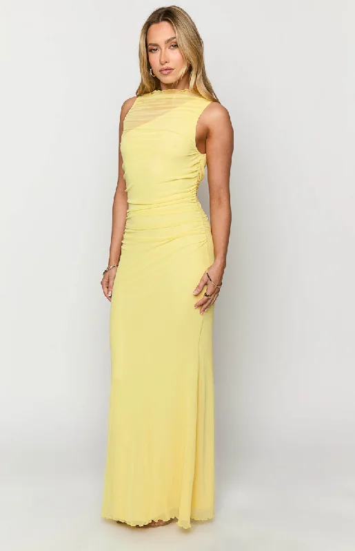 Luca Yellow Maxi Dress