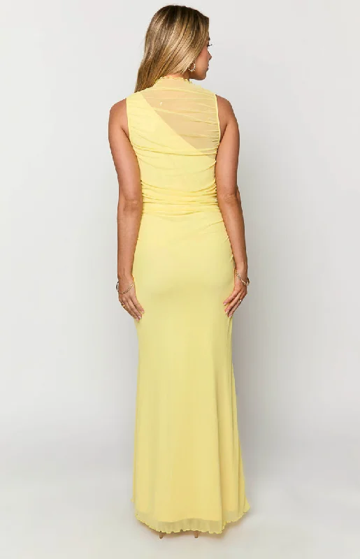 Luca Yellow Maxi Dress