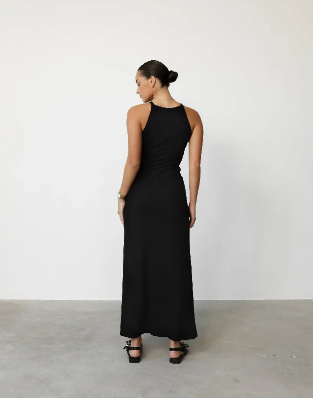 Maizie Maxi Dress (Black)