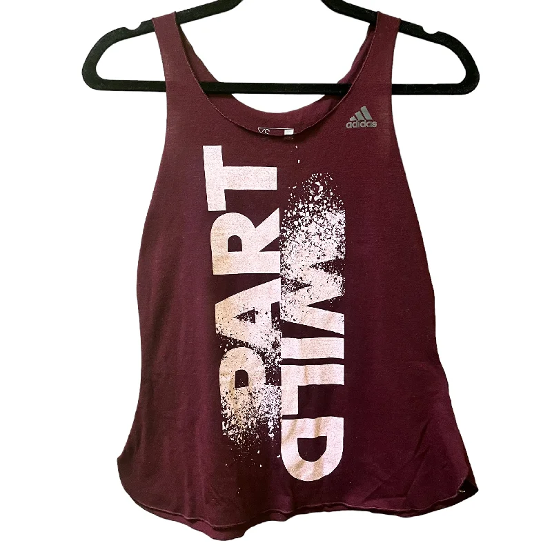 Adidas Burgundy Women's Tank Top Size XS