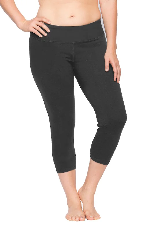 Lola Getts Skinny Capri with Compression-Dark Grey