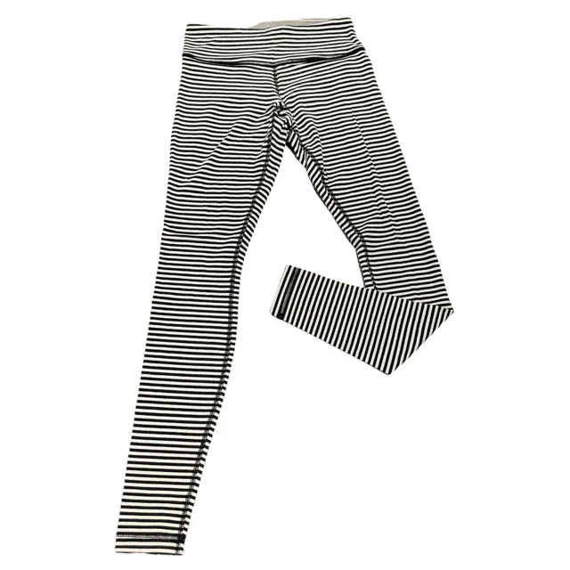 Lululemon Striped Full Length Pants Women's Size 4