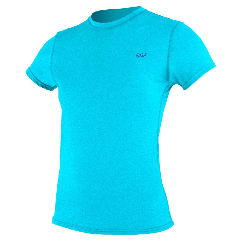 O'Neill Womens Blueprint SS Rash Vest - Turquoise