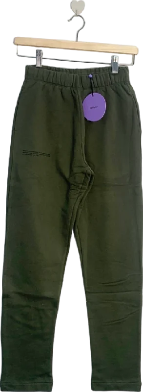 Pangaia Rosemary Green signature 365 Organic Cotton Slim Leg Track Pants UK XXS