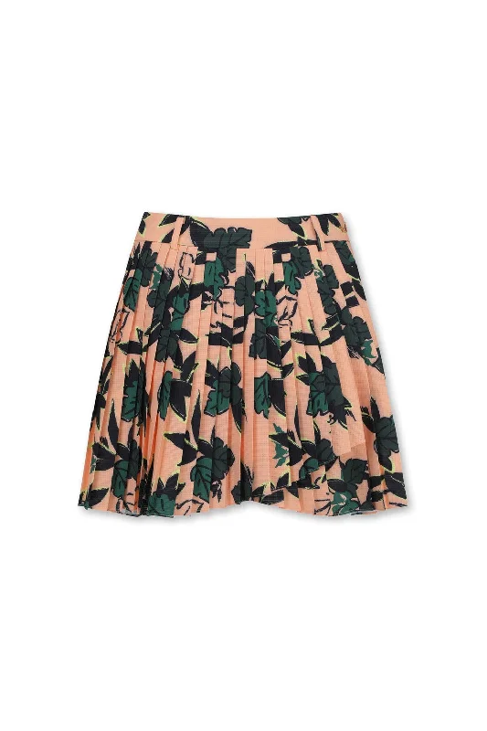 Women's ATHLETIC Forest Pleats Skort Orange