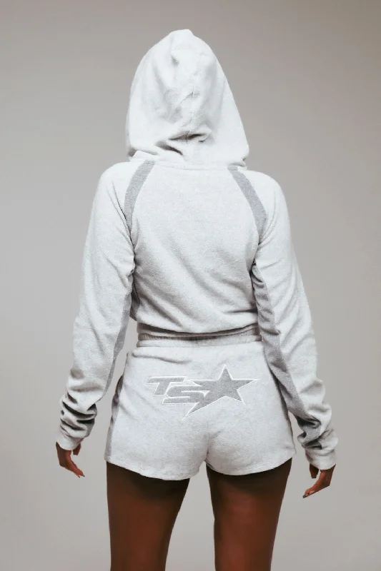 Women's TS Star Terry Towelling Track Top - Grey