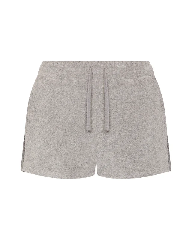 Women's TS Star Terry Towelling Track Shorts - Grey