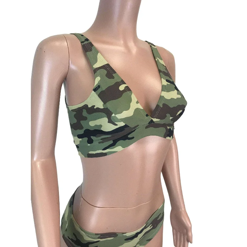 Camouflage Cheeky Bikini Outfit