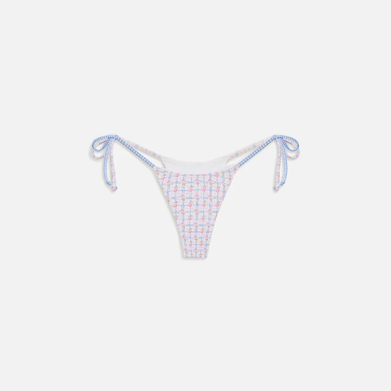 Frankies Bikinis Divine Bottom - Rose Picnic Ruffle