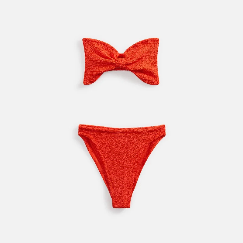 Hunza G Jean Bikini - Metallic Tangerine