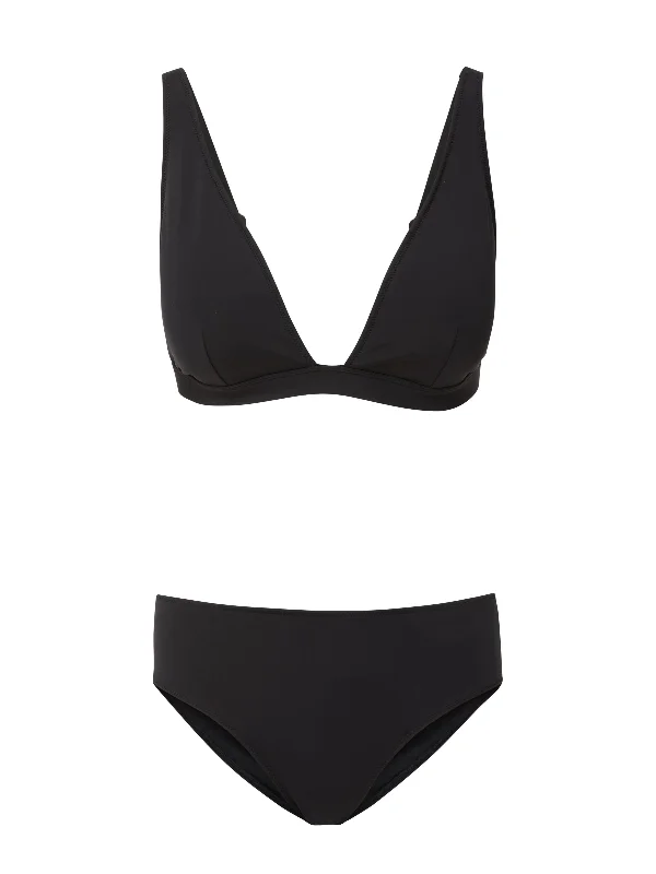 Jessica Top + Classic Midrise Bottom in Black