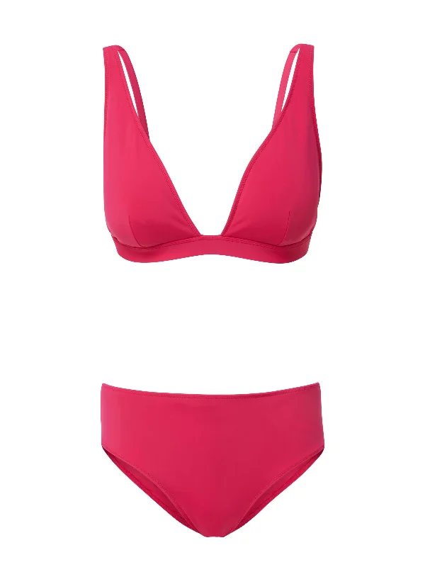 Jessica Top + Classic Midrise Bottom in Fuchsia