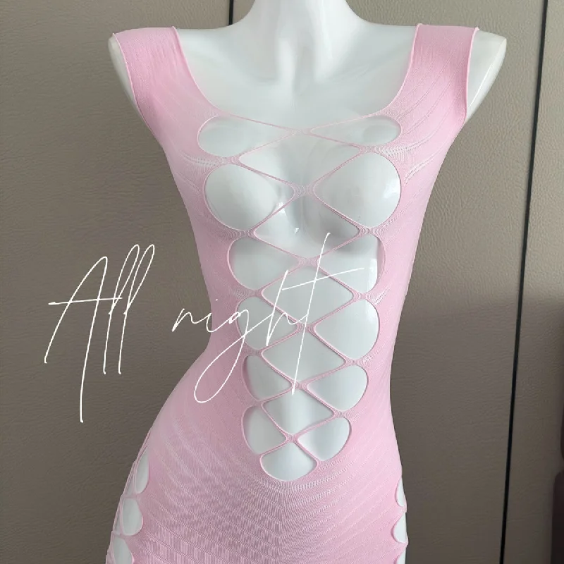 Pink fishnet dress  yv50288