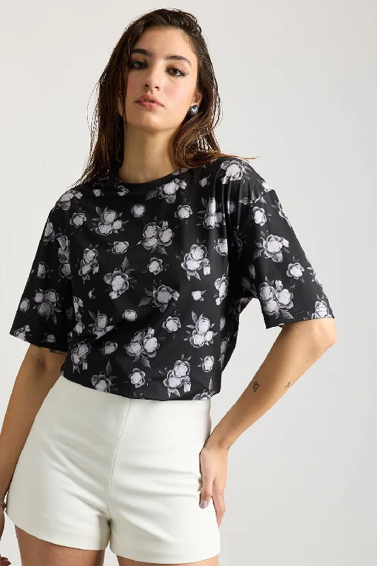 Printed Women's T-Shirt - Roses