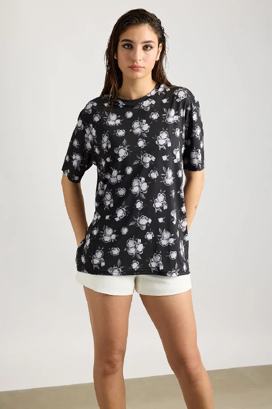 Printed Women's T-Shirt - Roses